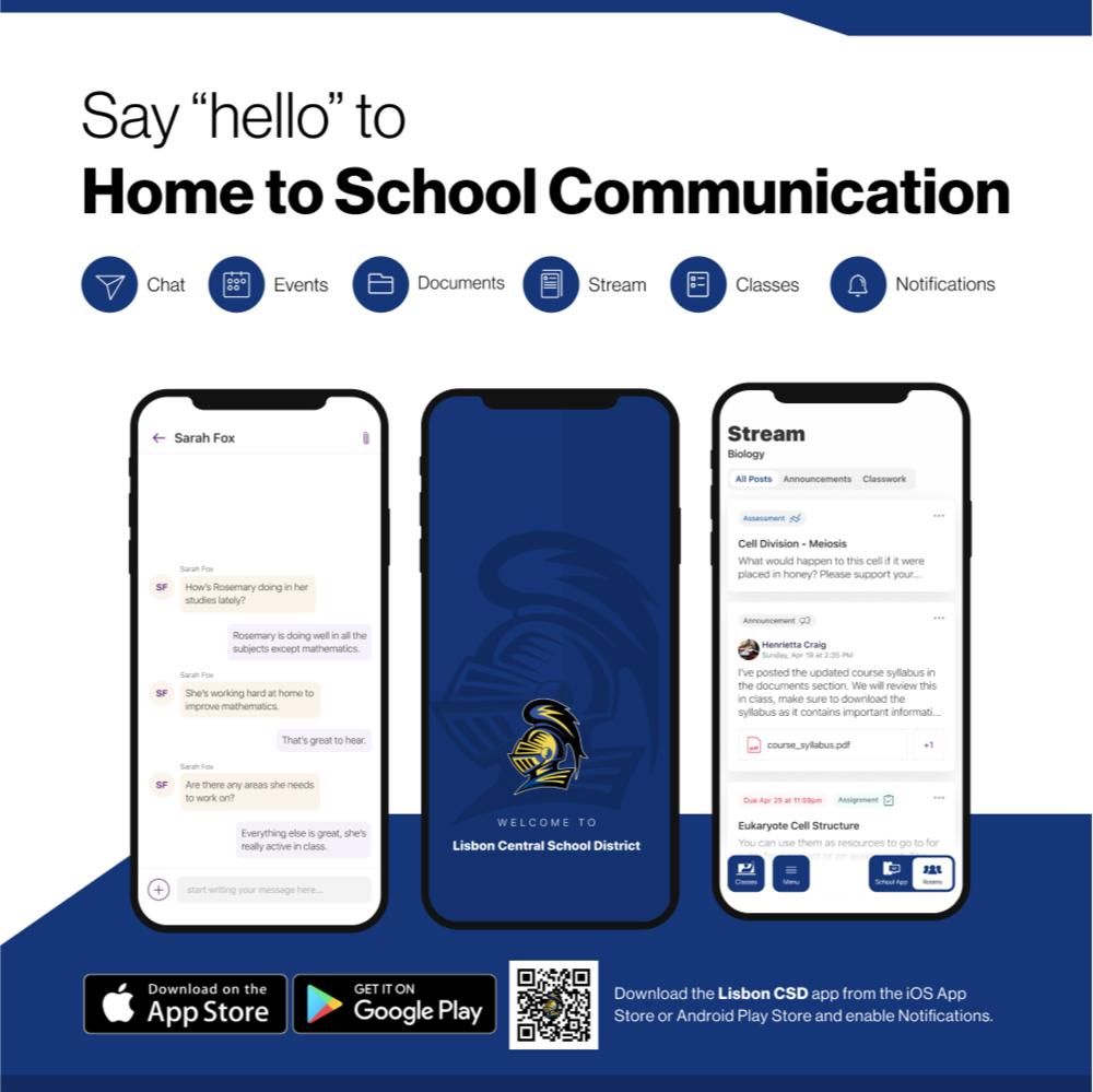 say "hello" to home-to-school communicaton. cell phone with open app
