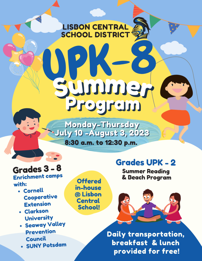 Summer program flyer